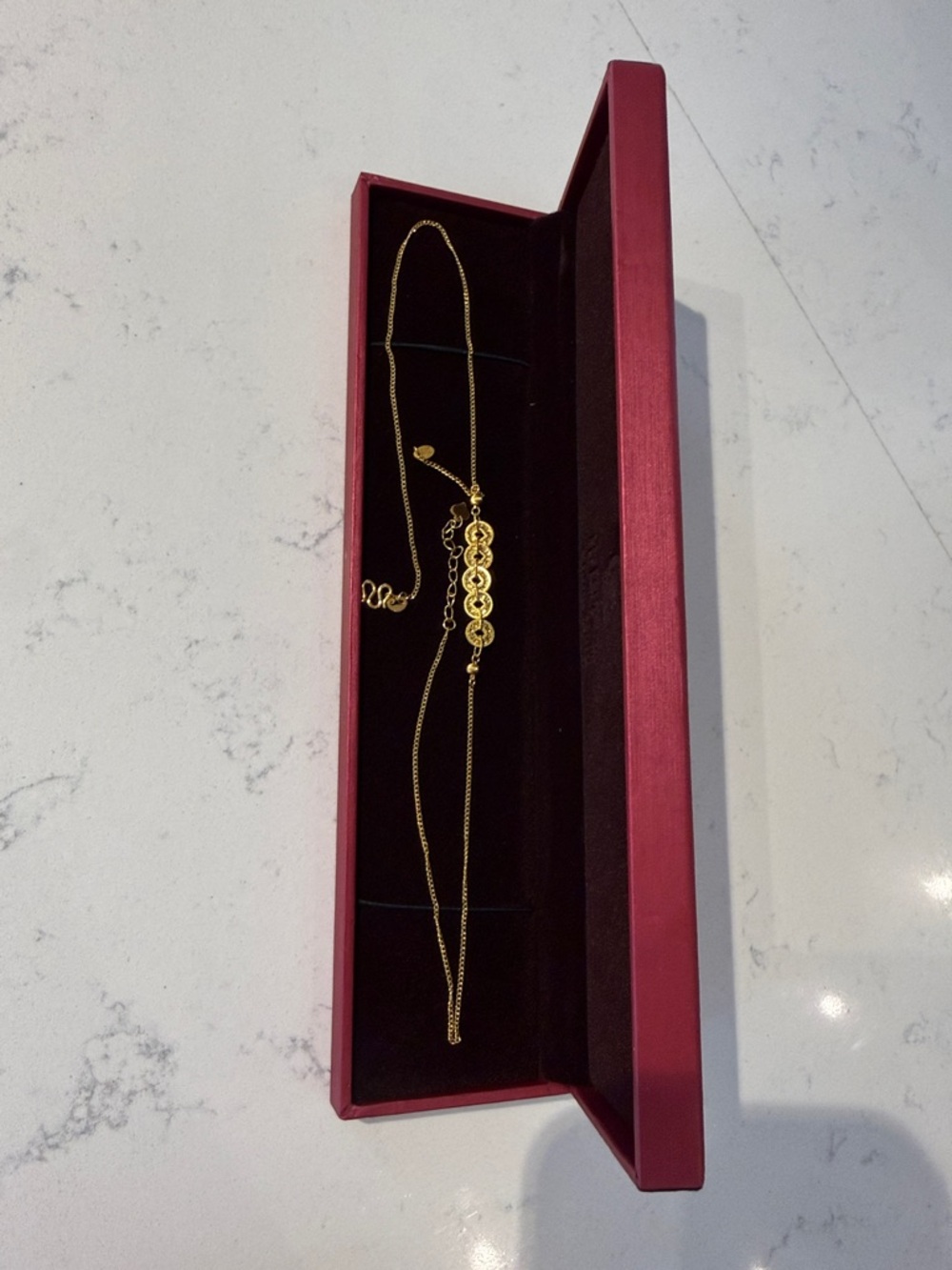 Gold Layered Pendant Necklace - Women Jewelry